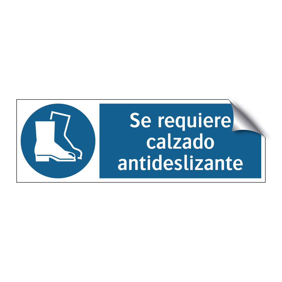 Se requiere calzado antideslizante