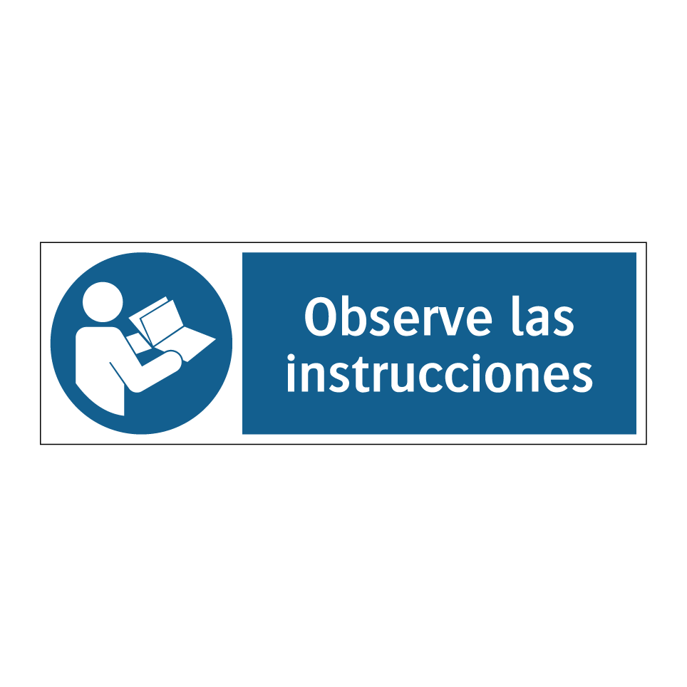 Observe las instrucciones