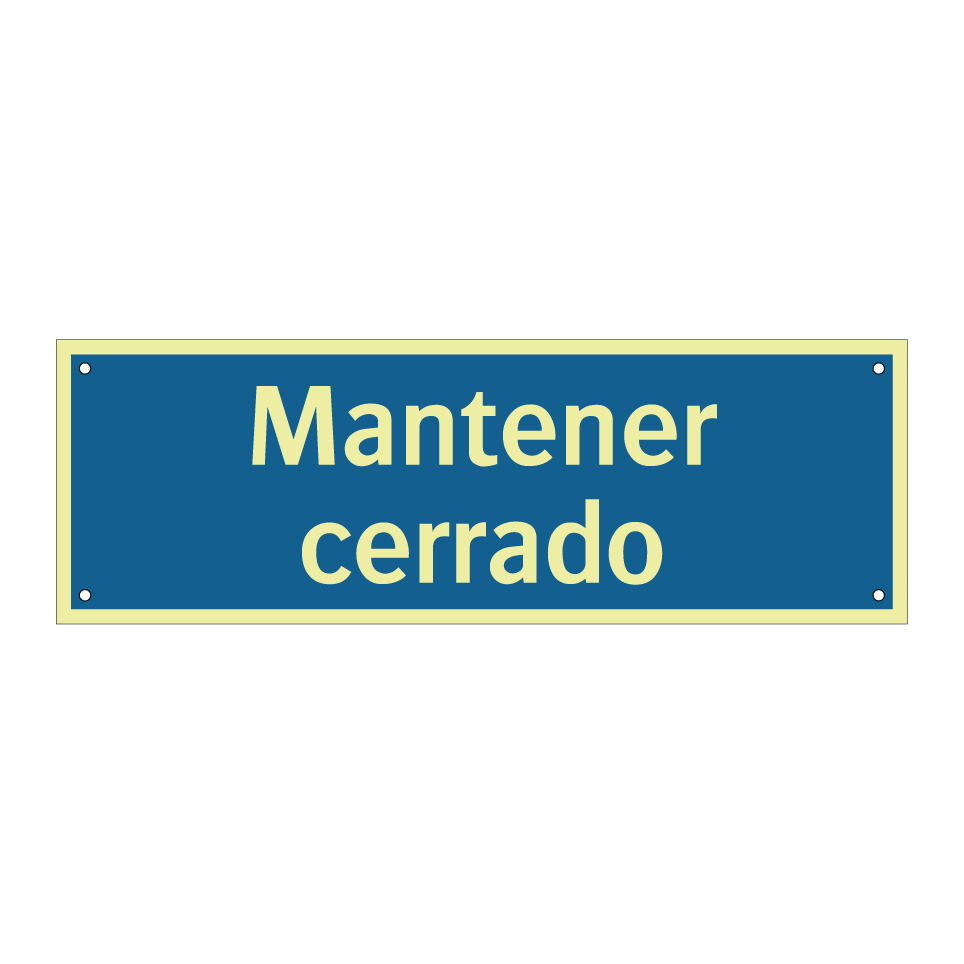 Mantener cerrado