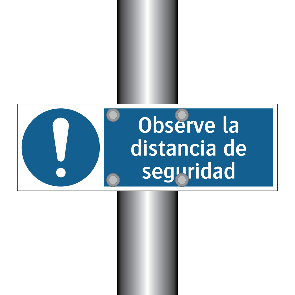 Observe la distancia de seguridad