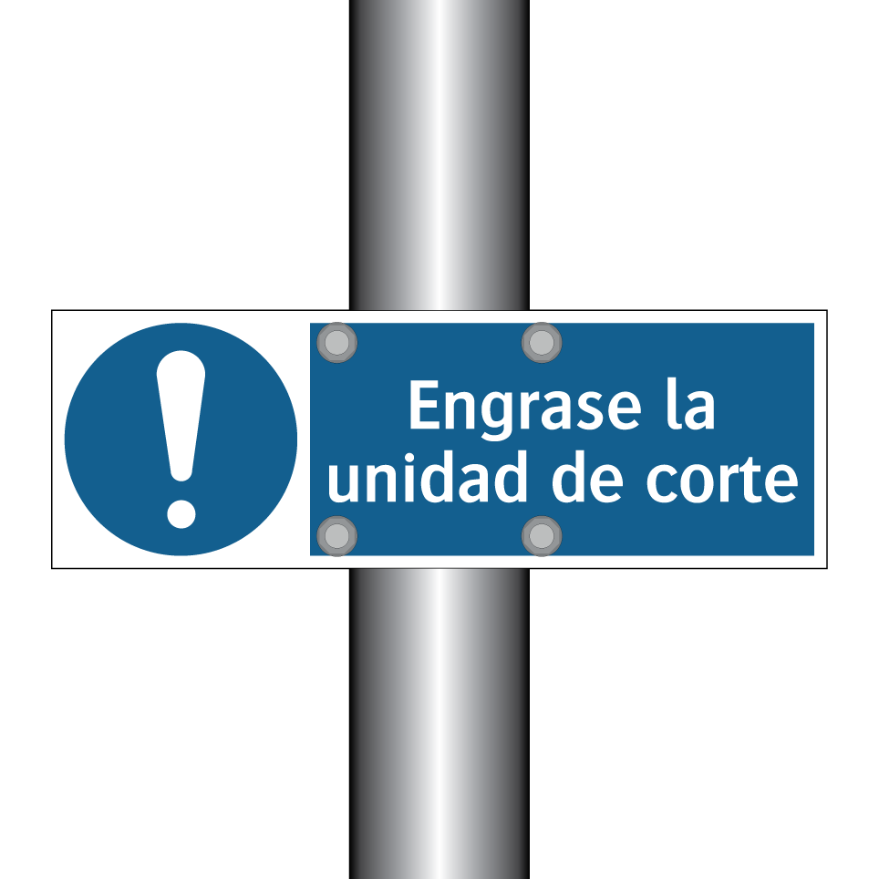 Engrase la unidad de corte