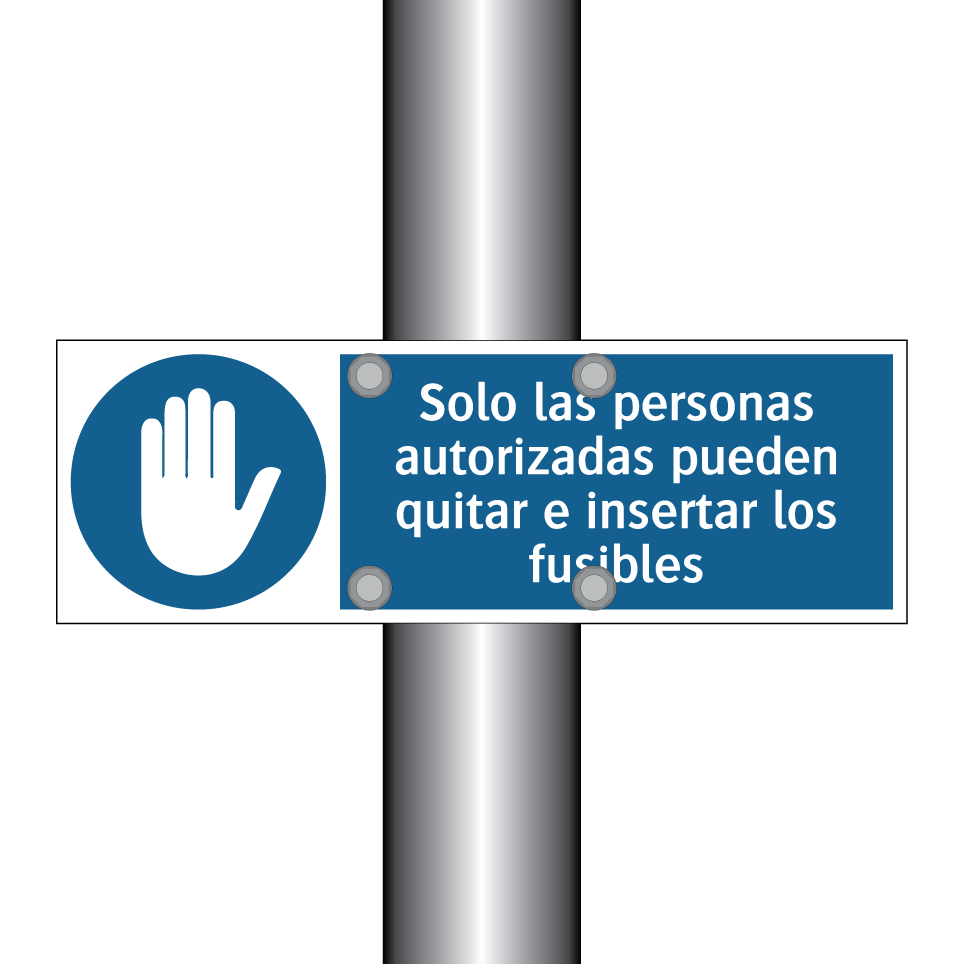 Solo las personas autorizadas pueden quitar e insertar los fusibles