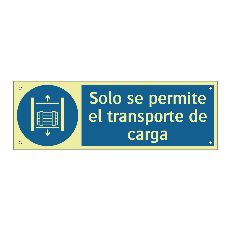 Solo se permite el transporte de carga