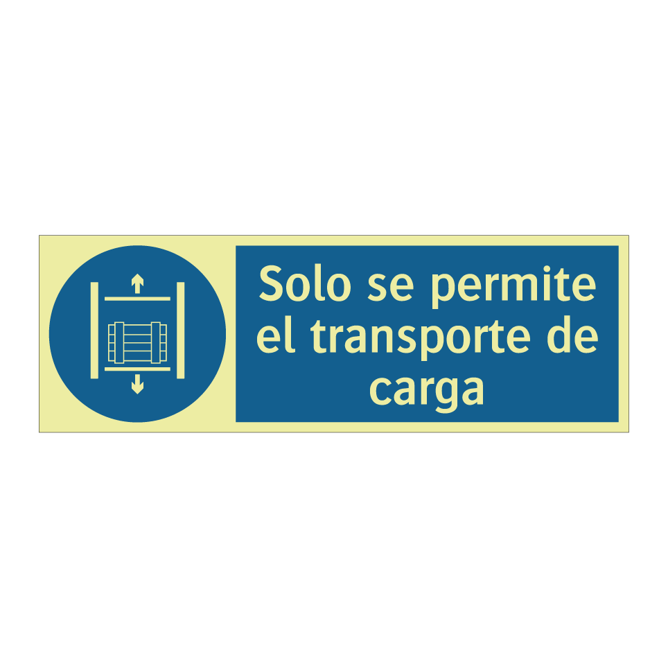 Solo se permite el transporte de carga