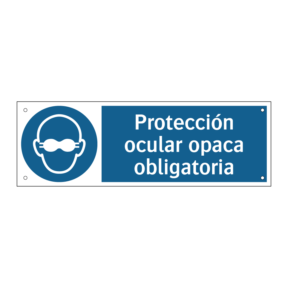 Protección ocular opaca obligatoria