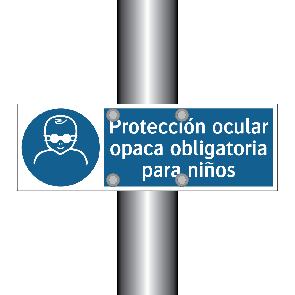 Protección ocular opaca obligatoria para niños