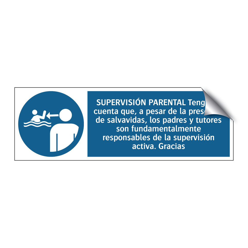 SUPERVISIÓN PARENTAL Tenga en cuenta que, a pesar de la presencia de salvavidas, los padres y tutores son fundamentalmente responsables de la supervisión activa. Gracias