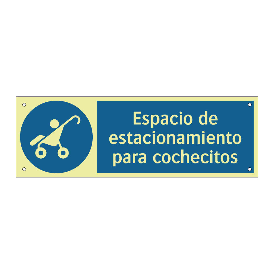 Espacio de estacionamiento para cochecitos