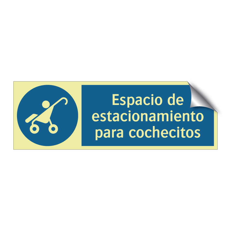 Espacio de estacionamiento para cochecitos