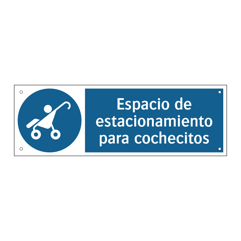 Espacio de estacionamiento para cochecitos