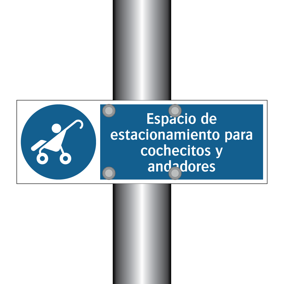 Espacio de estacionamiento para cochecitos y andadores
