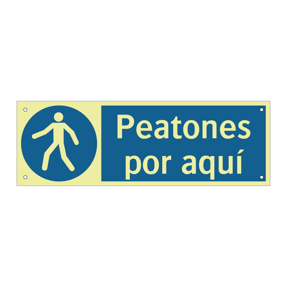 Peatones por aquí
