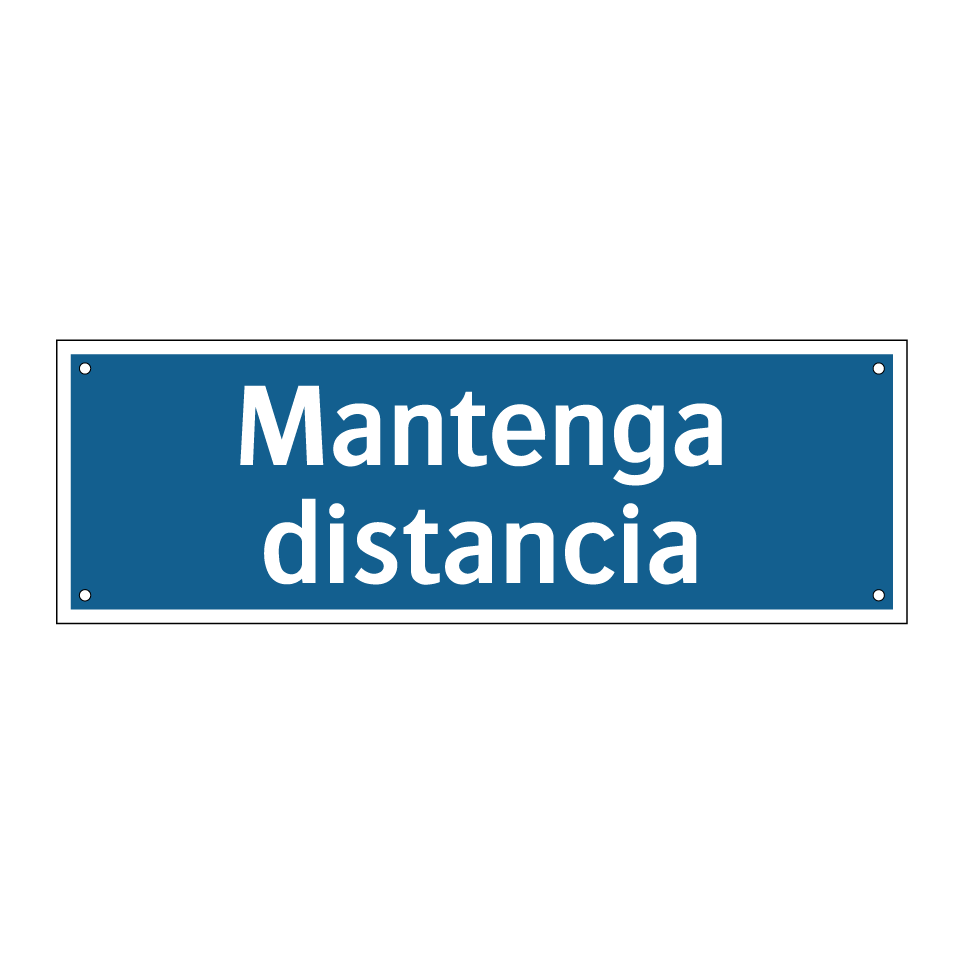Mantenga distancia