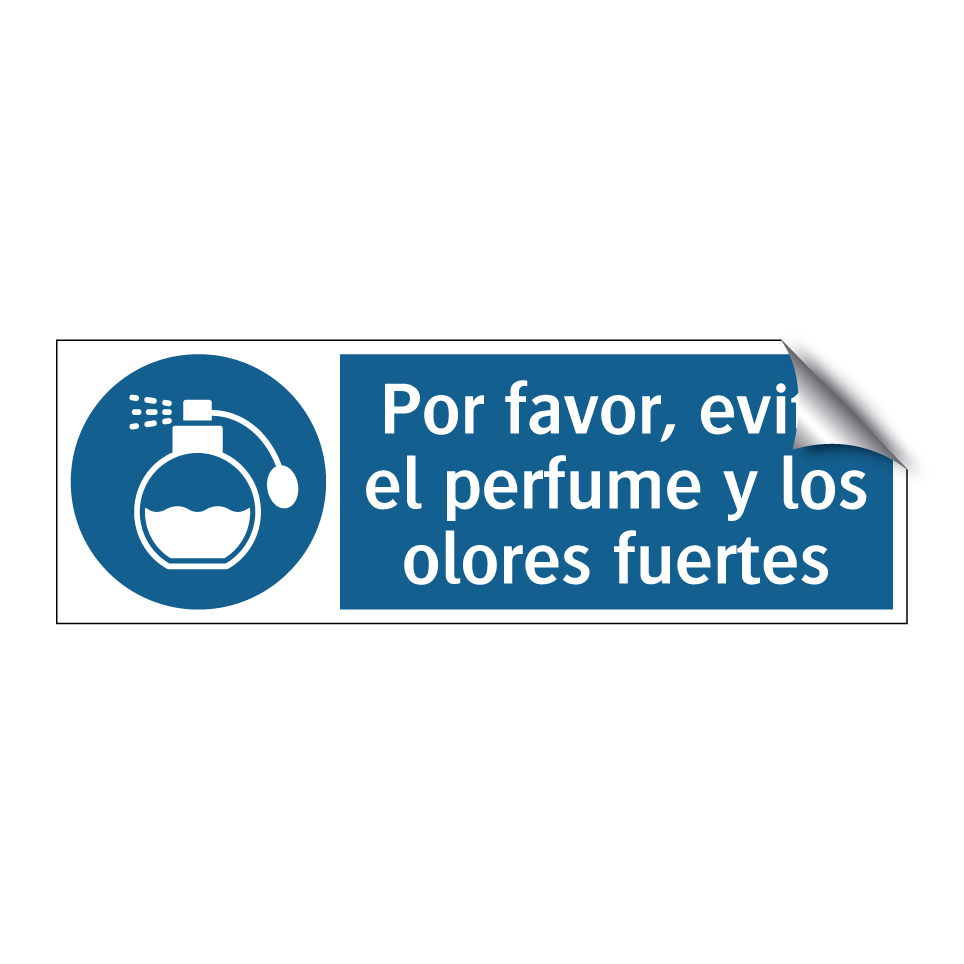 Por favor, evite el perfume y los olores fuertes