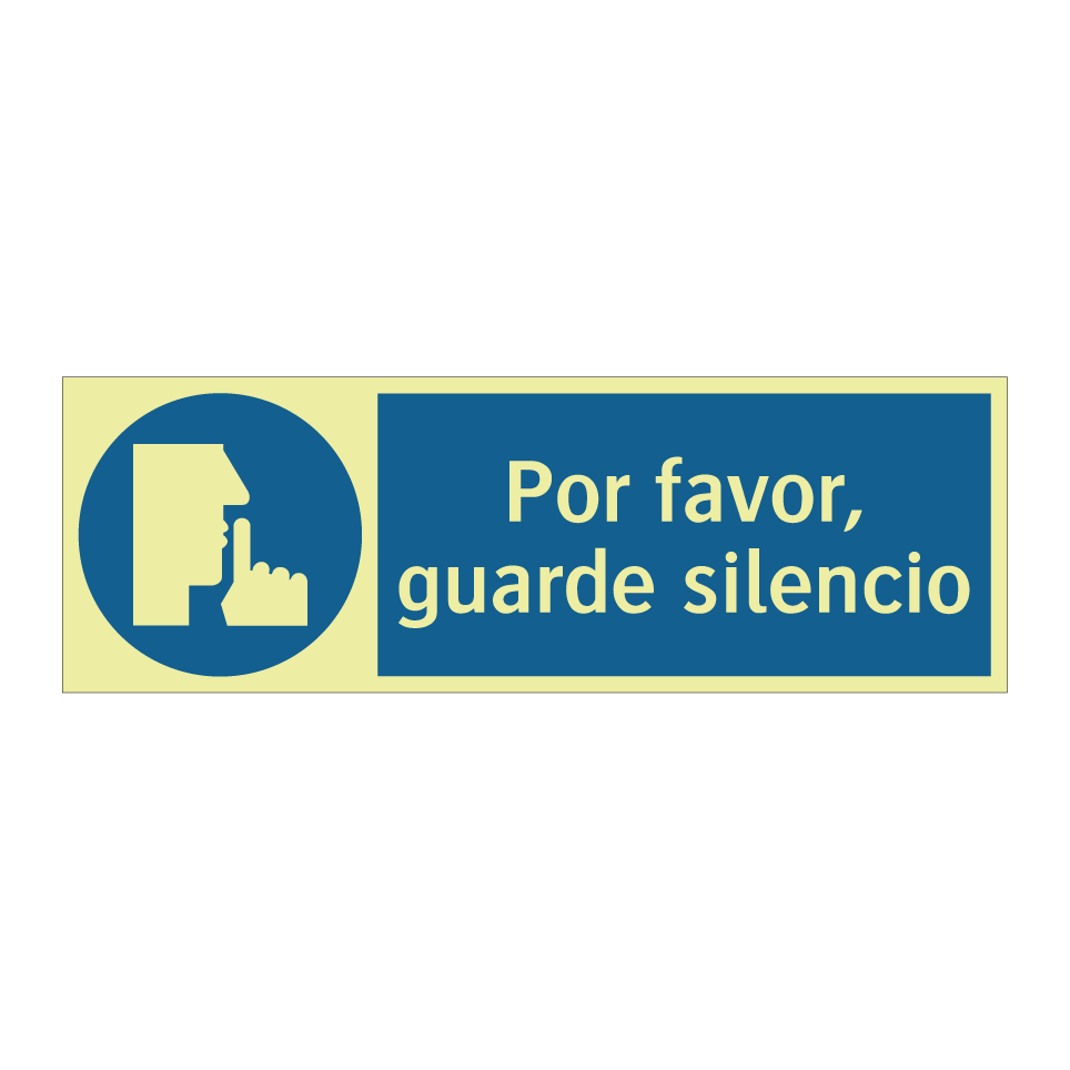 Por favor, guarde silencio