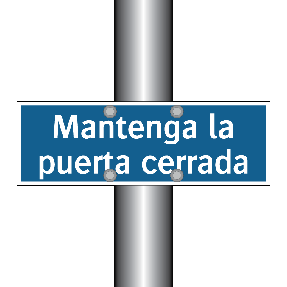 Mantenga la puerta cerrada