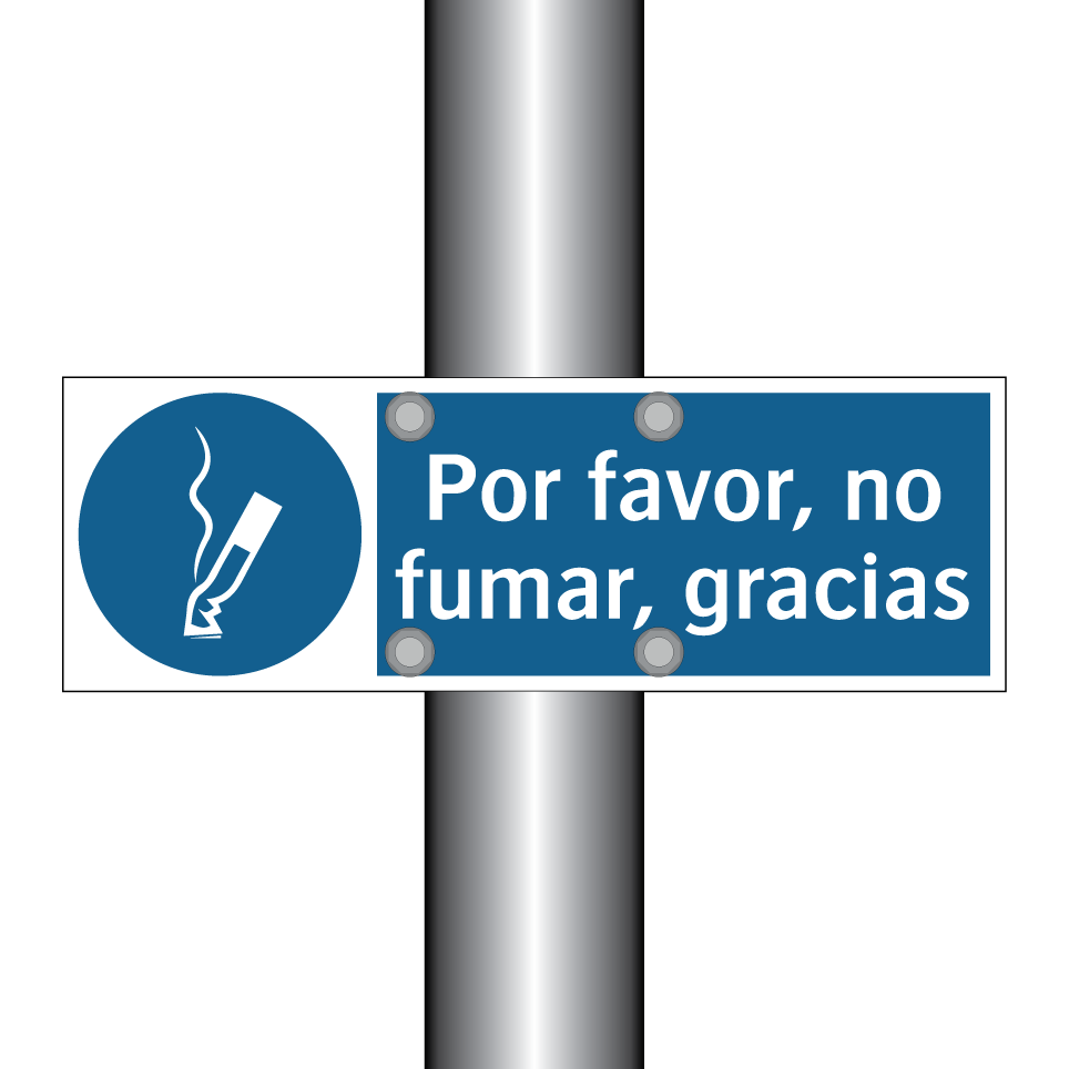 Por favor, no fumar, gracias