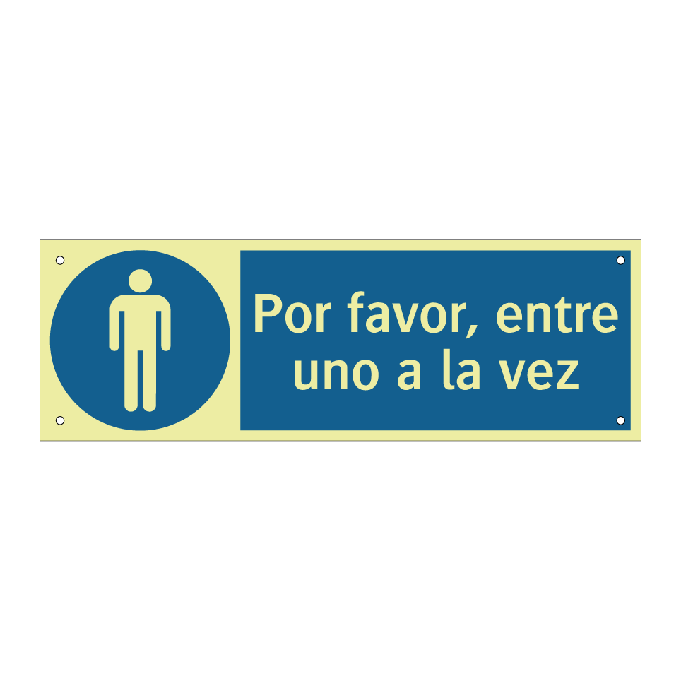 Por favor, entre uno a la vez