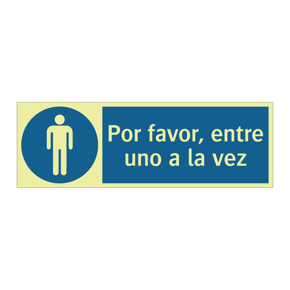 Por favor, entre uno a la vez