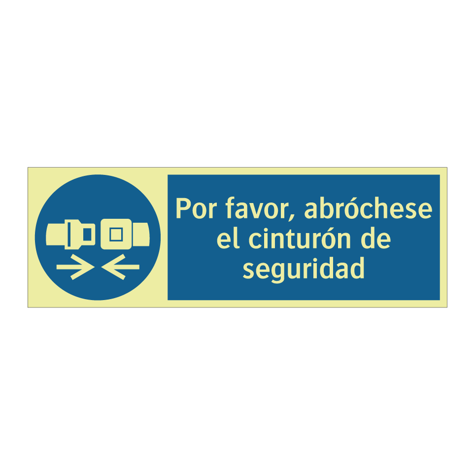 Por favor, abróchese el cinturón de seguridad