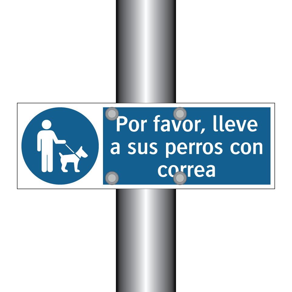 Por favor, lleve a sus perros con correa
