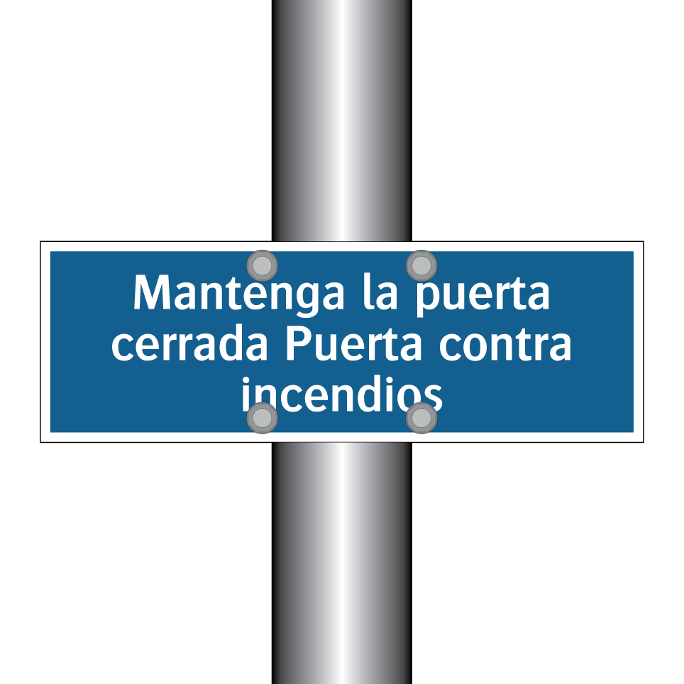 Mantenga la puerta cerrada Puerta contra incendios