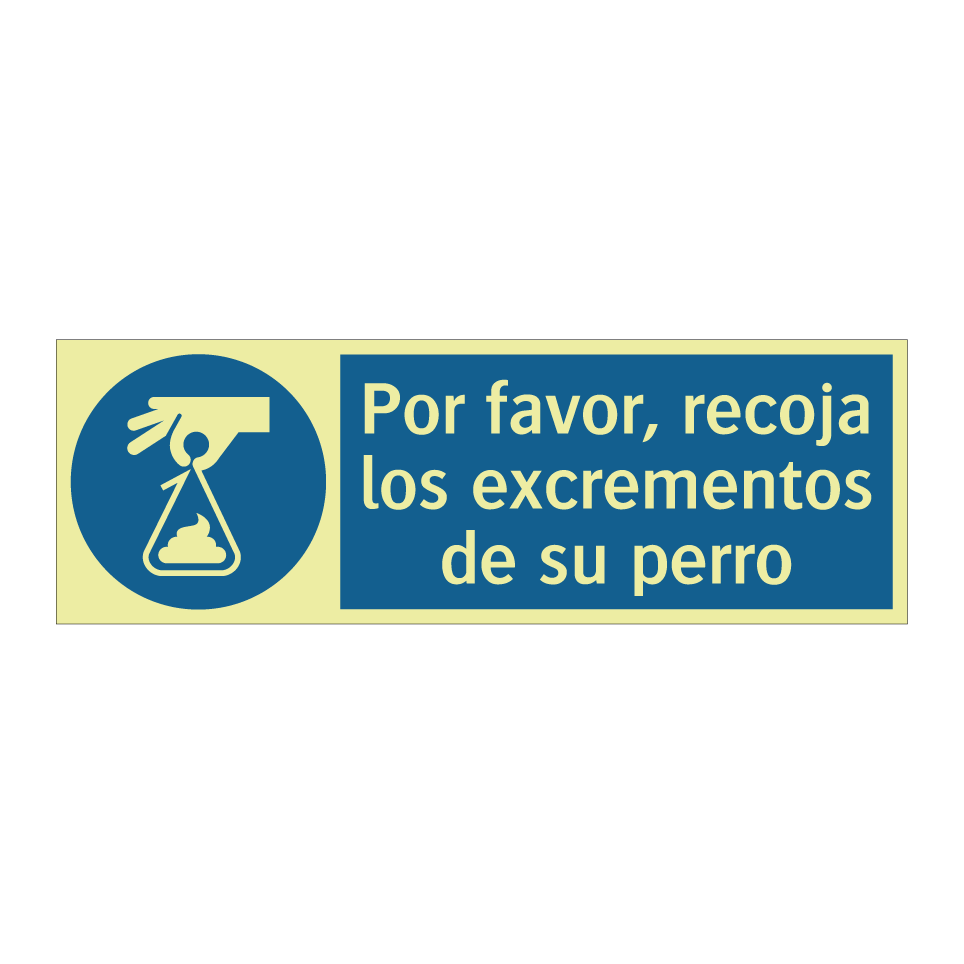 Por favor, recoja los excrementos de su perro