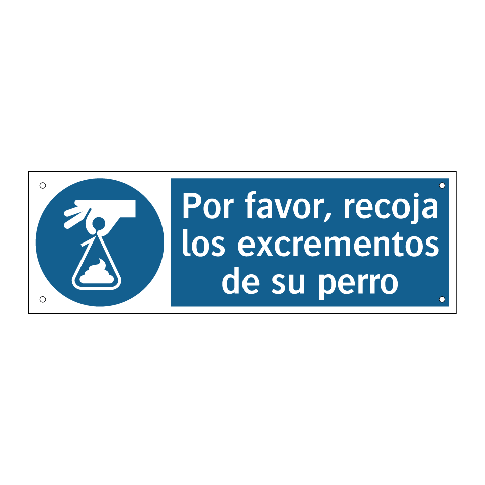 Por favor, recoja los excrementos de su perro