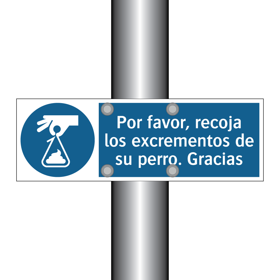 Por favor, recoja los excrementos de su perro. Gracias