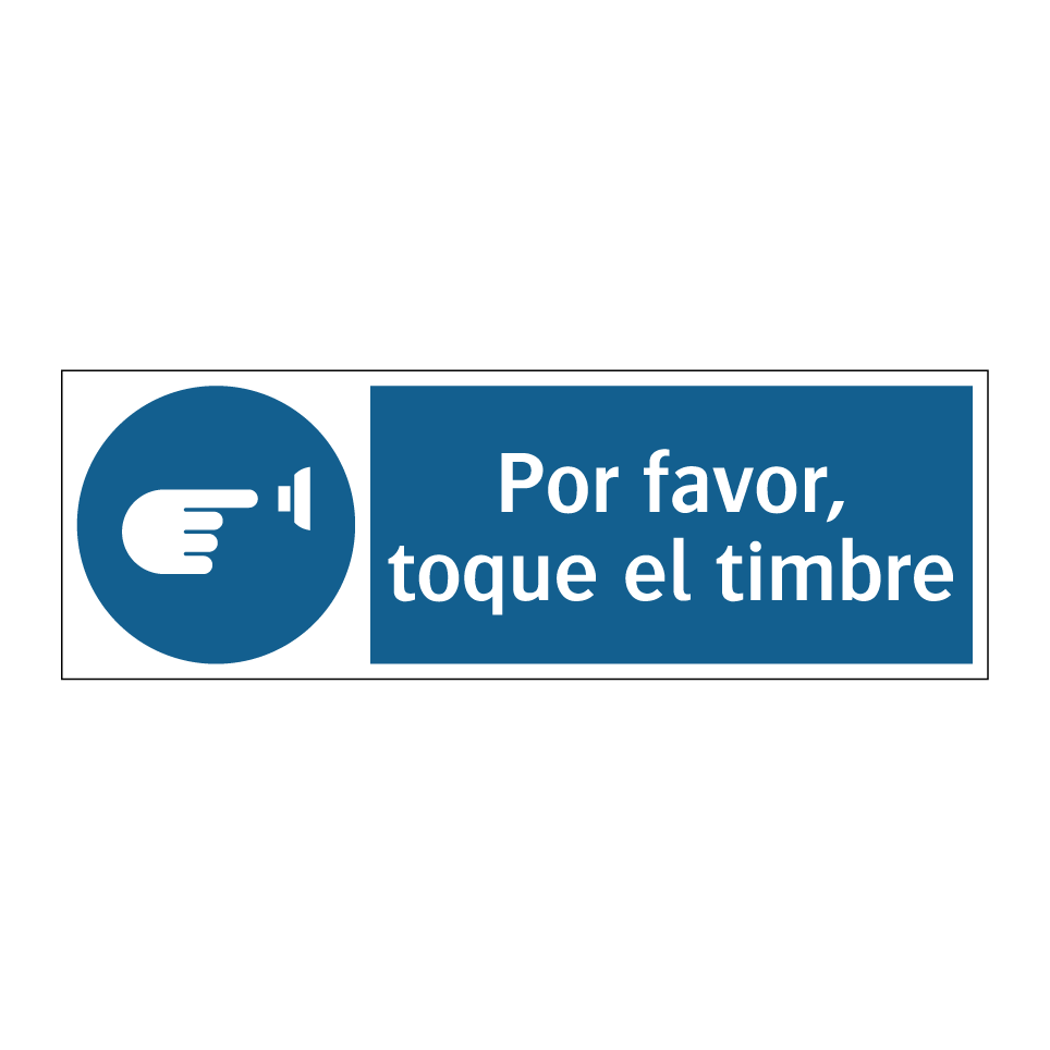 Por favor, toque el timbre