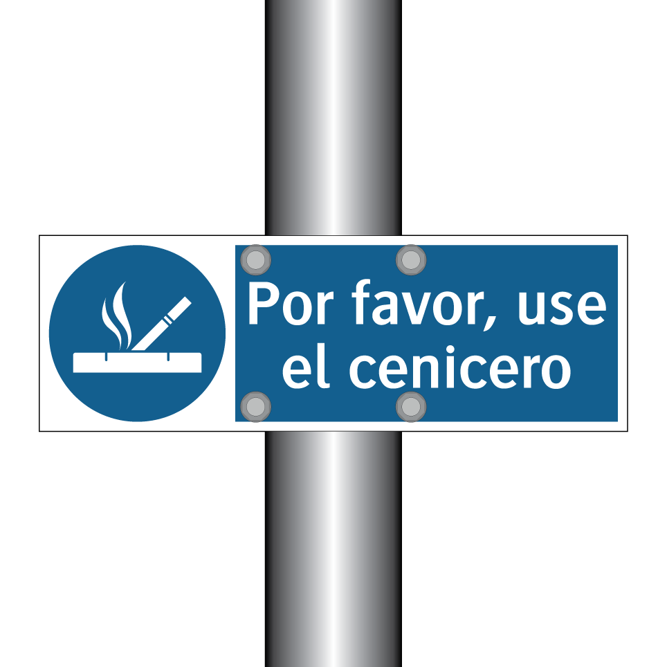 Por favor, use el cenicero