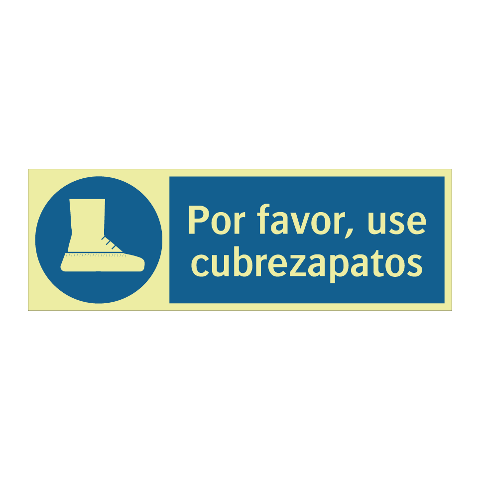 Por favor, use cubrezapatos