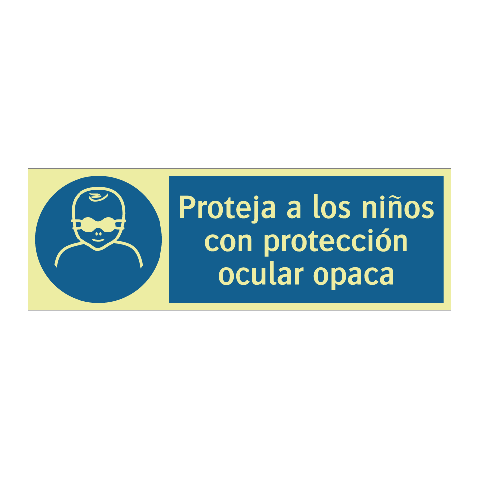 Proteja a los niños con protección ocular opaca