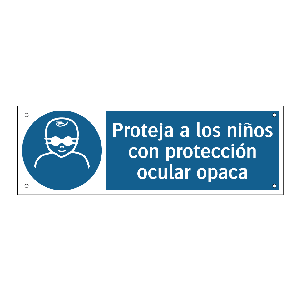 Proteja a los niños con protección ocular opaca