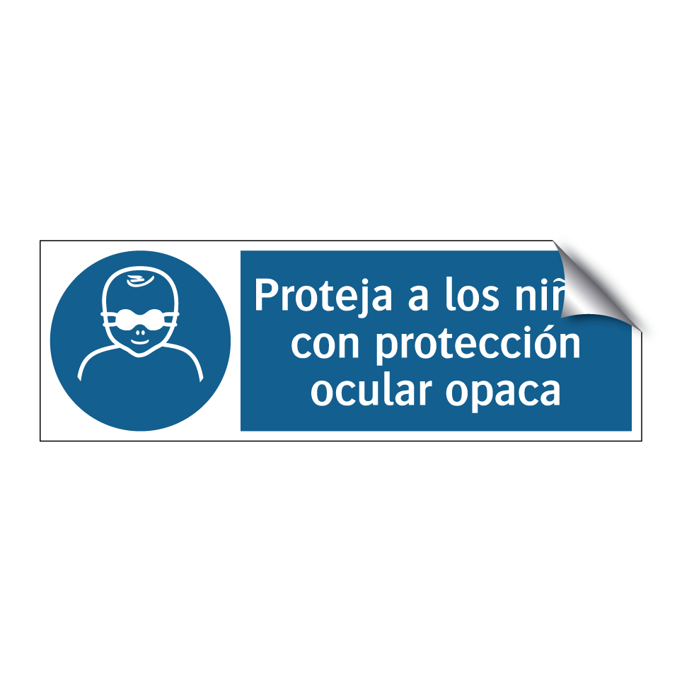 Proteja a los niños con protección ocular opaca