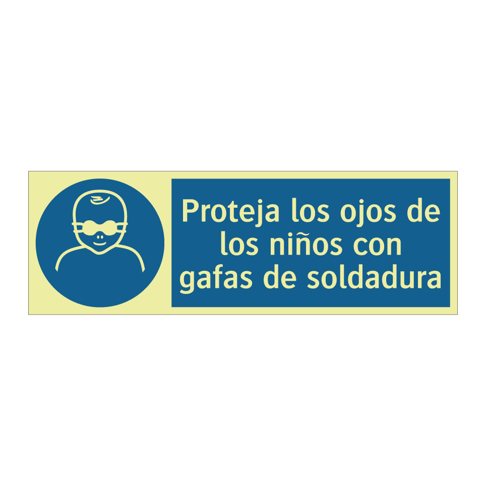 Proteja los ojos de los niños con gafas de soldadura
