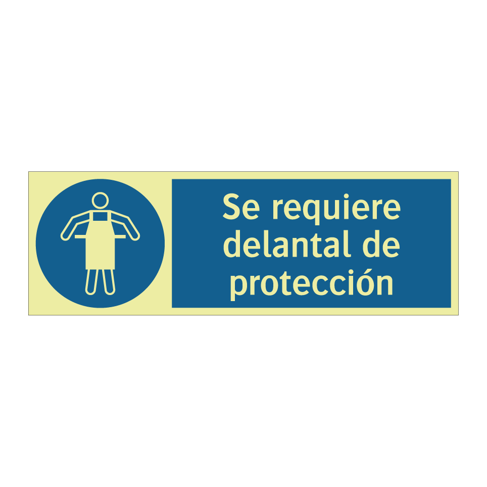 Se requiere delantal de protección