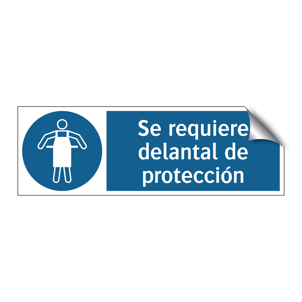 Se requiere delantal de protección