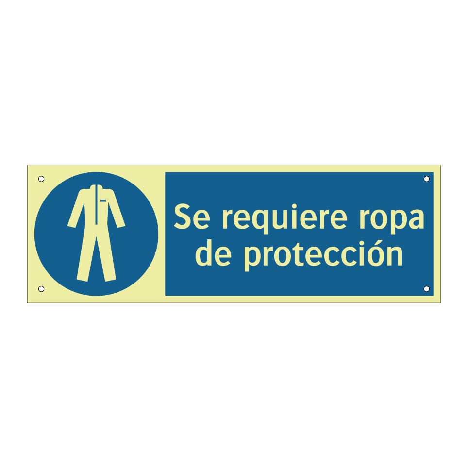 Se requiere ropa de protección