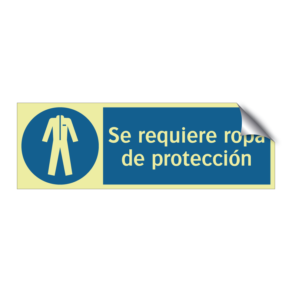 Se requiere ropa de protección