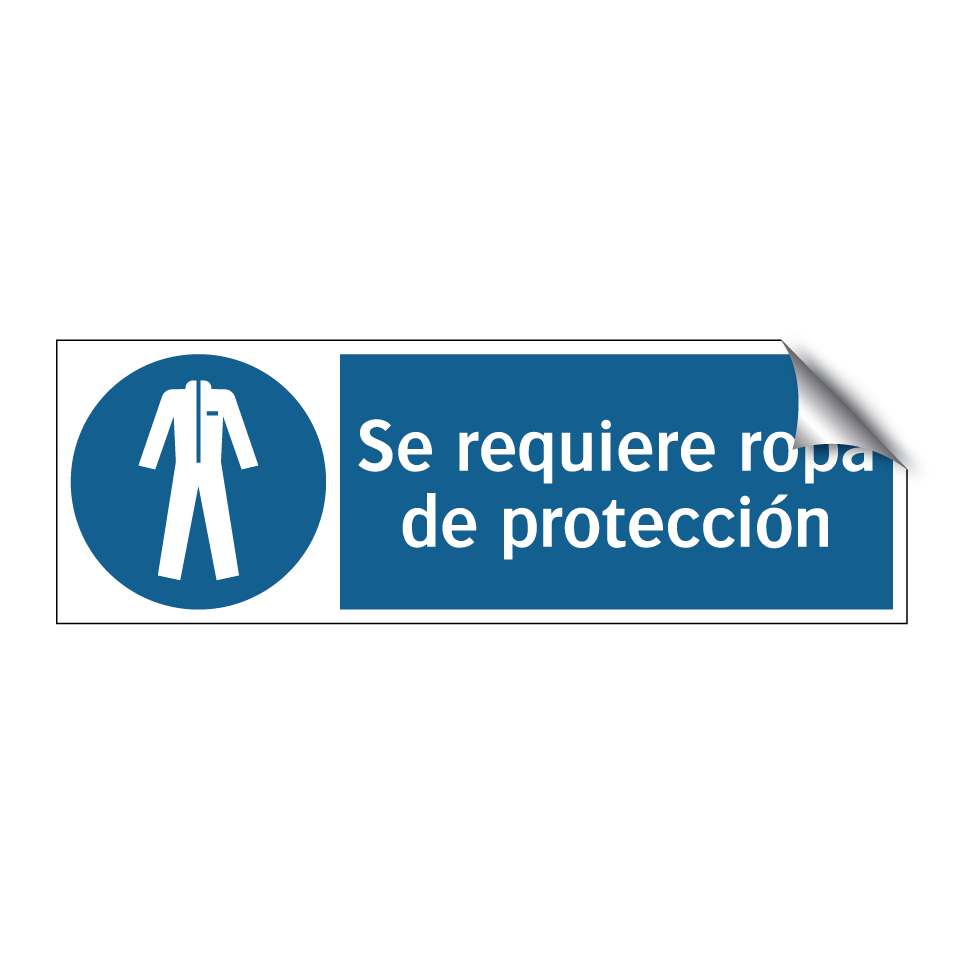 Se requiere ropa de protección