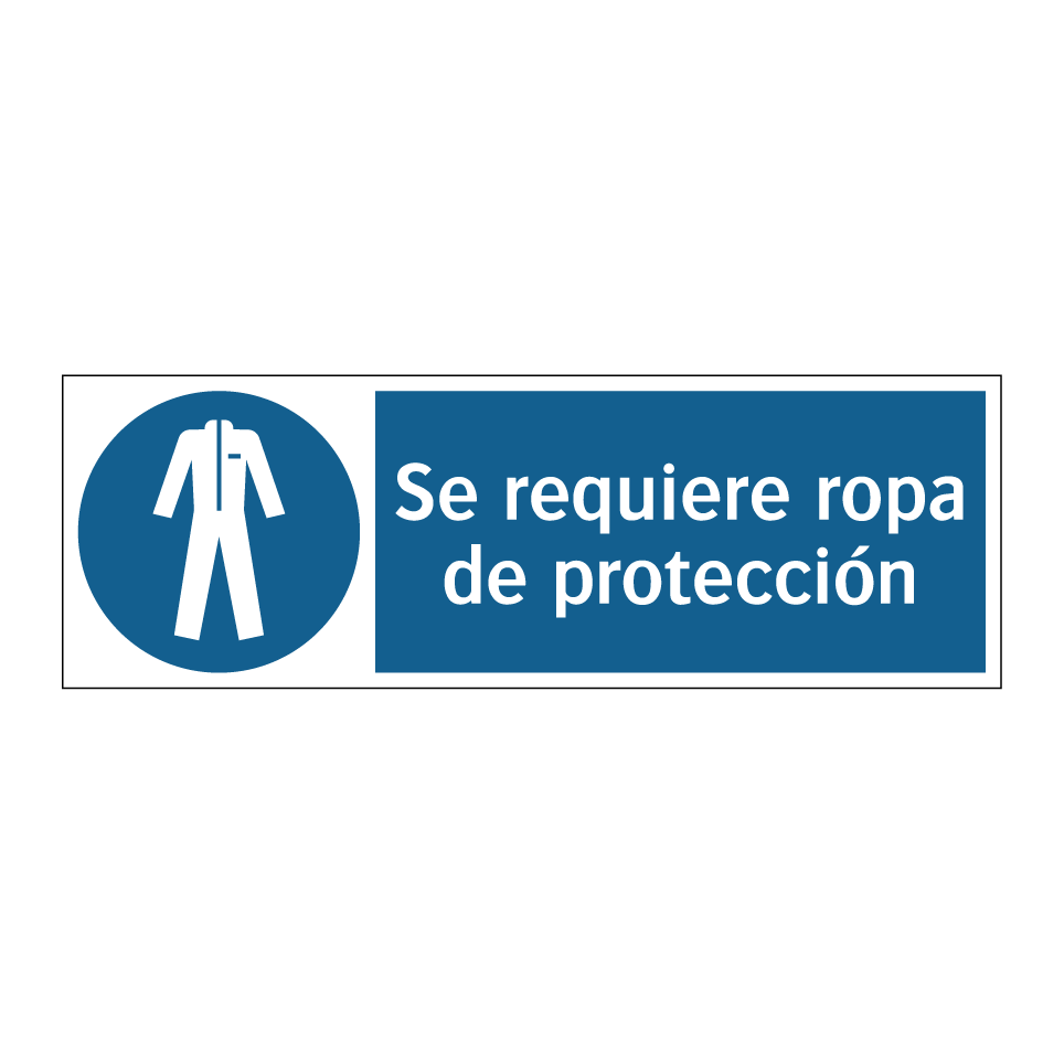 Se requiere ropa de protección