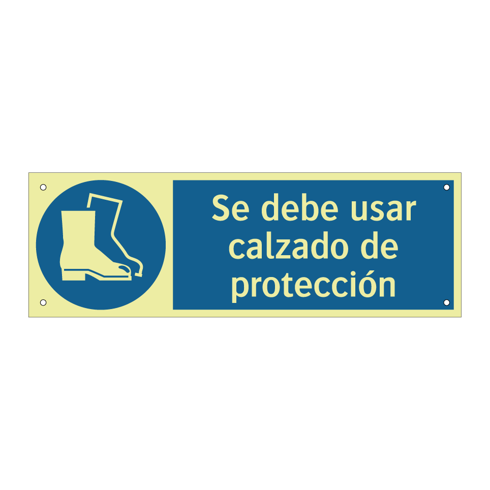 Se debe usar calzado de protección