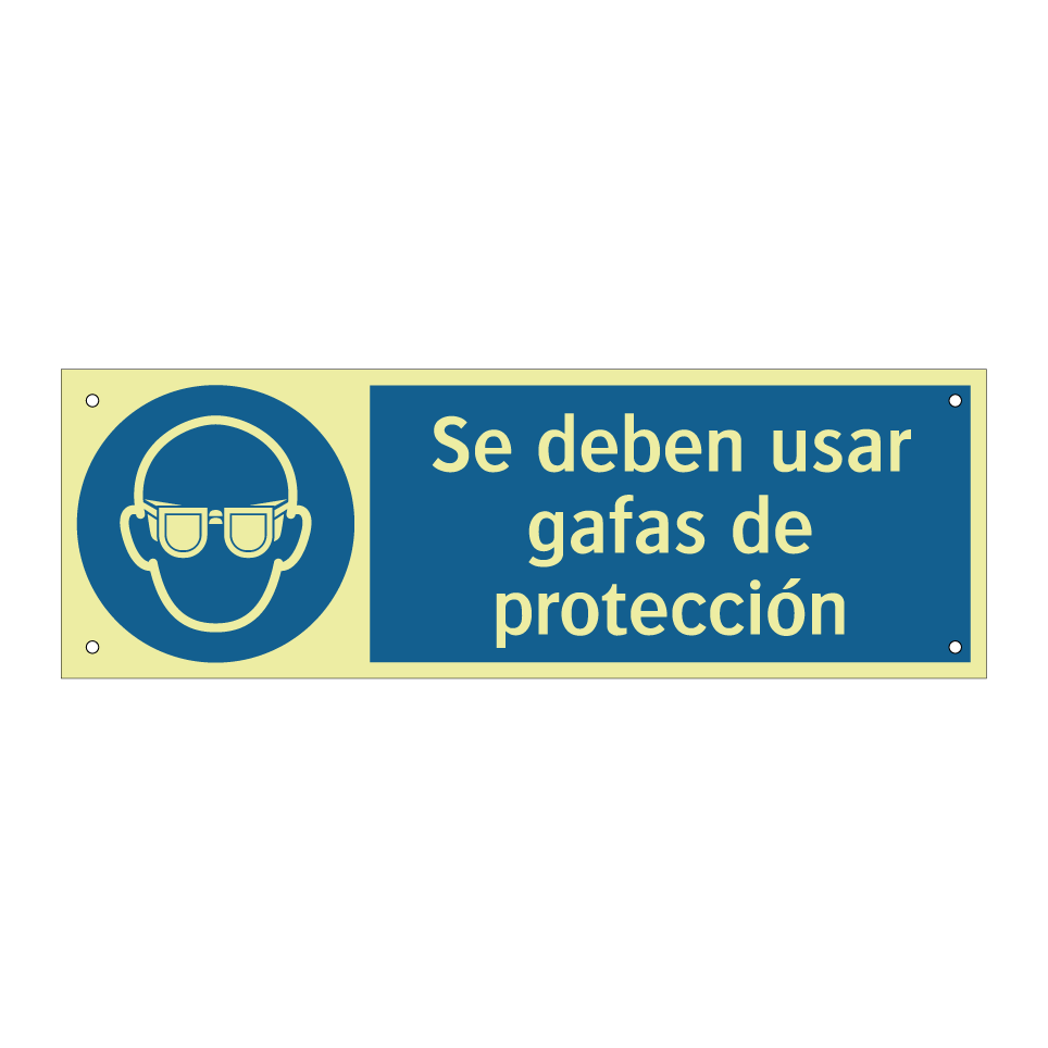 Se deben usar gafas de protección