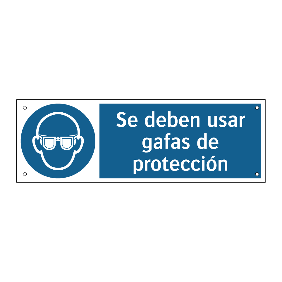Se deben usar gafas de protección