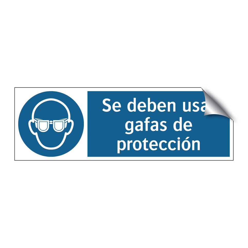 Se deben usar gafas de protección