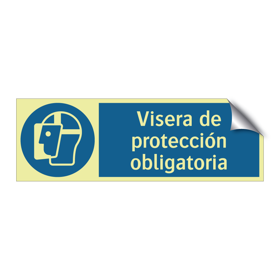 Visera de protección obligatoria