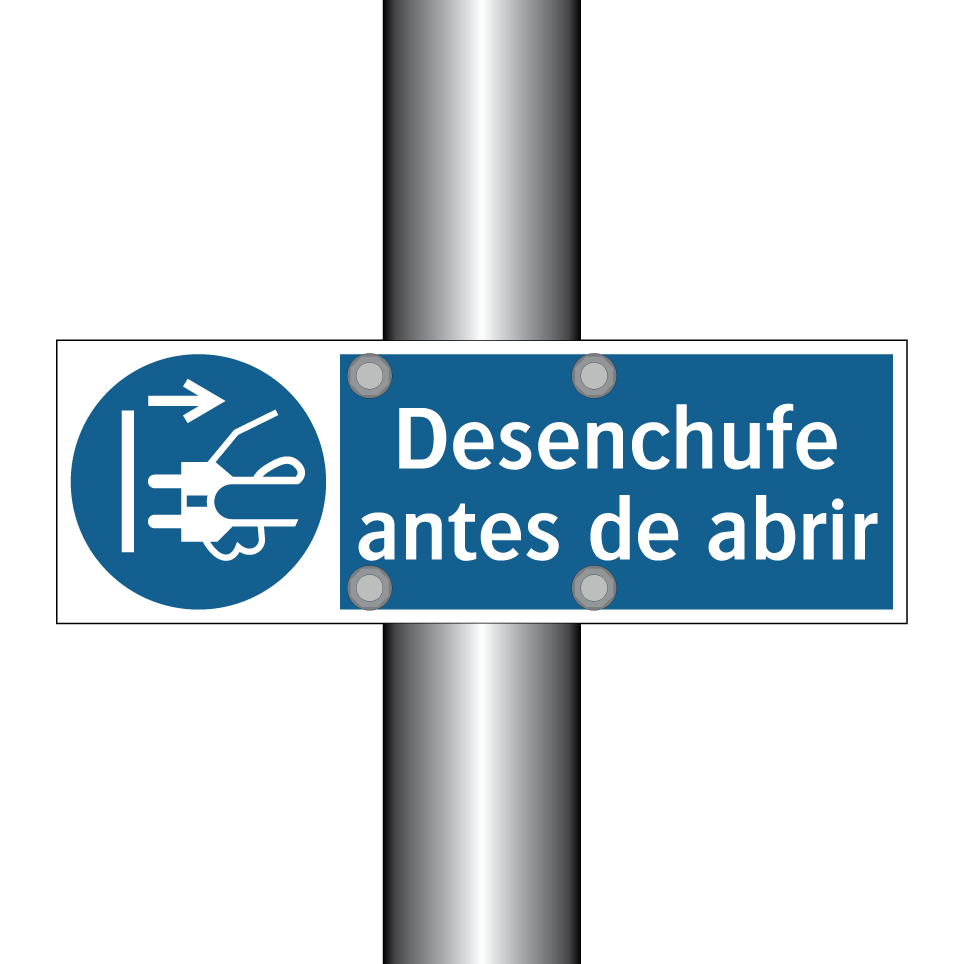 Desenchufe antes de abrir