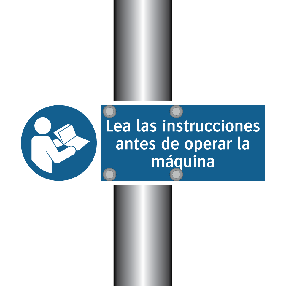 Lea las instrucciones antes de operar la máquina