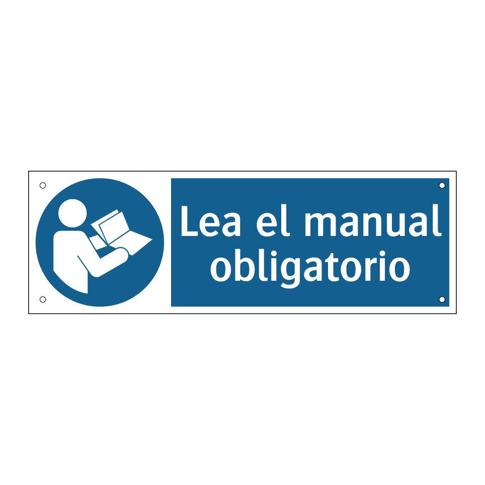 Lea el manual obligatorio